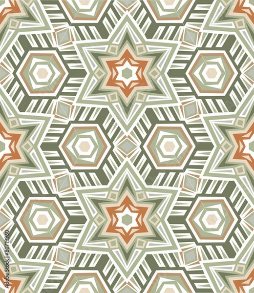 Fototapeta Colorful seamless ethnic pattern background