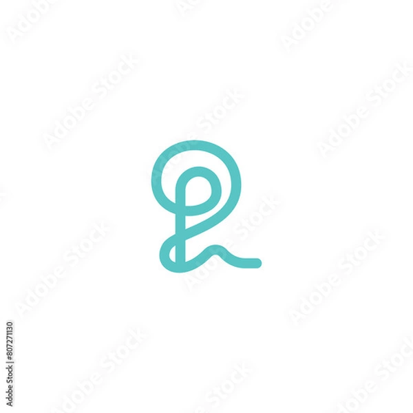 Fototapeta Letter P vector logo design