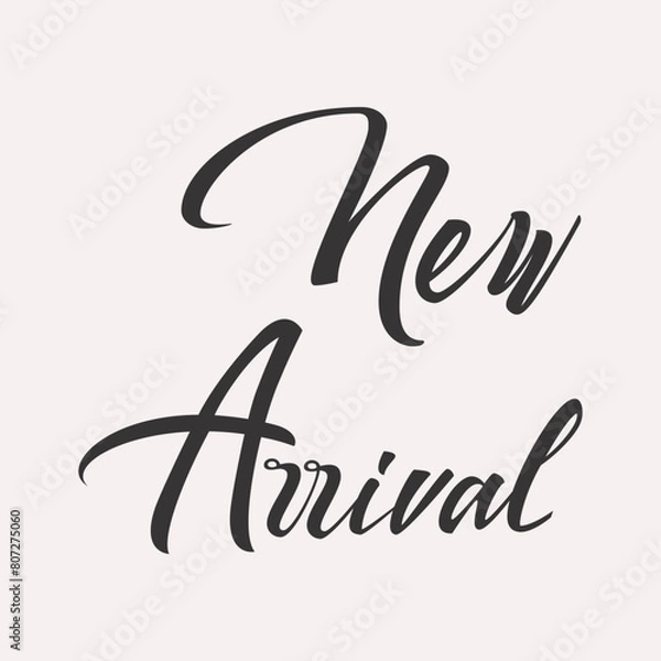 Obraz New Arrival Lettering vector card