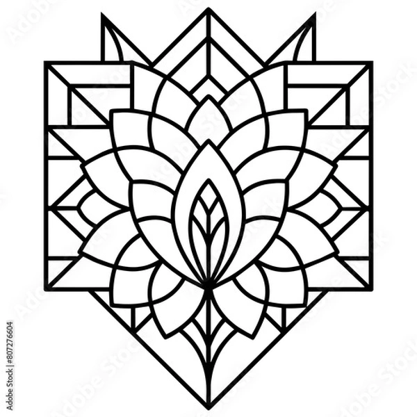 Fototapeta Emblem with a Crown: Royalty-Inspired Graphics for Your Projects