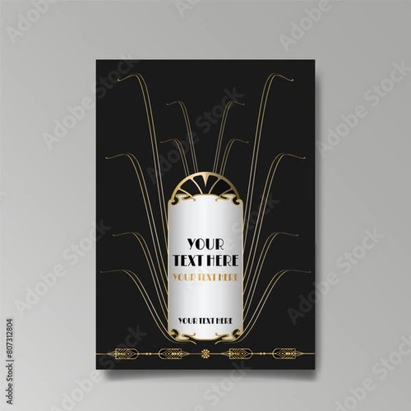 Obraz Romantic floral motive, elegant geometric beautiful background