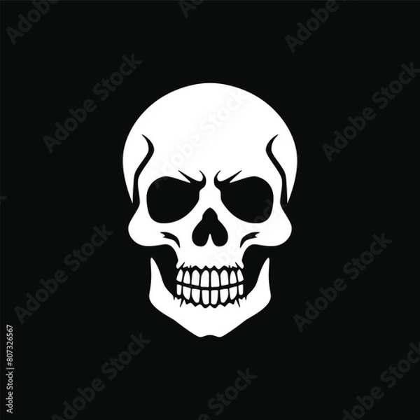 Obraz Human skull icon vector illustration