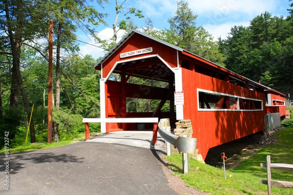 Fototapeta Covered Bridge