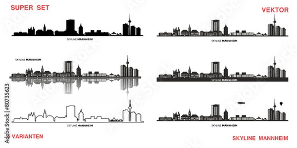 Obraz Skyline Mannheim