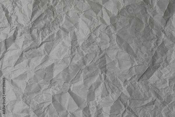 Fototapeta High-resolution texture of a crumpled sheet of paper