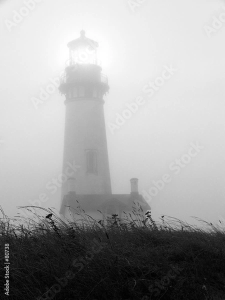 Obraz foggy lighthouse