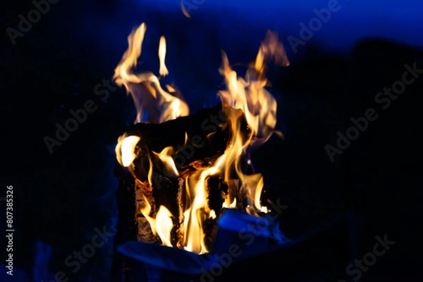 Obraz 焚き火の炎