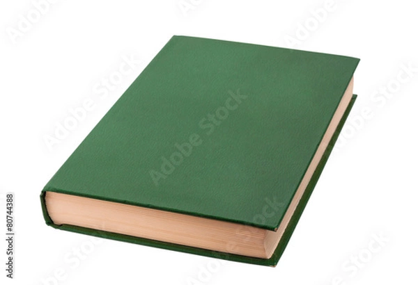 Obraz Closed green book isolated