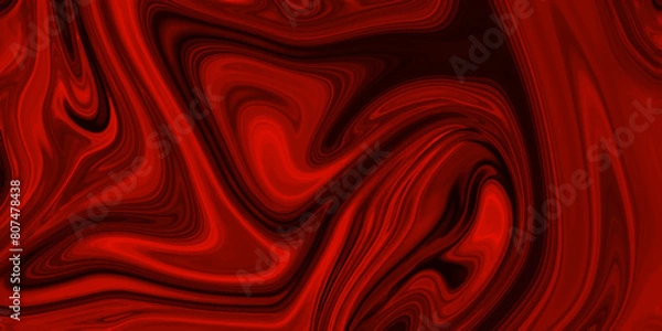 Fototapeta Abstract modern stylist texture of red acrylic colorful liquid liner for decoration, graphics and web matte background with space for design. Tinted canvas fabric. Silk satin imitating smooth fabric.