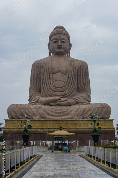 Obraz Buddha statue in Bodhgaya