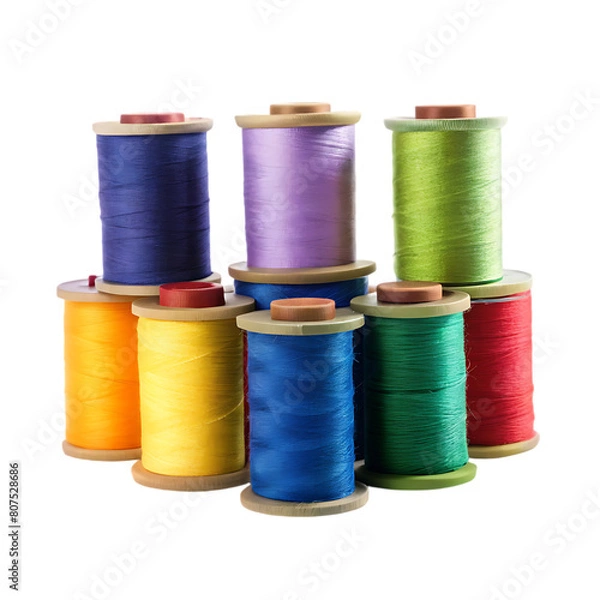 Obraz Colored threads for sewing in abundance