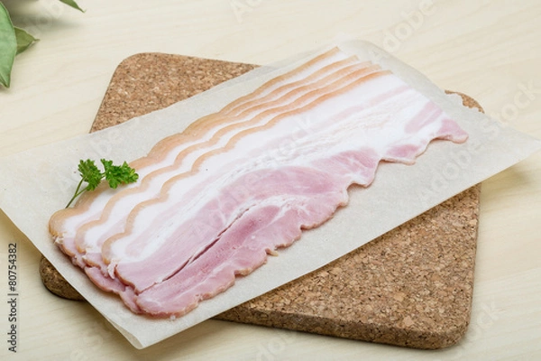 Fototapeta Raw Bacon