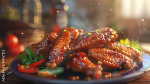 Obraz Buffalo Wings Food First time seeing 