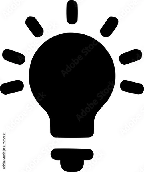 Obraz light bulb icon