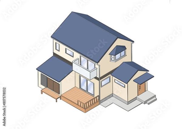 Obraz 日本の一般的な住宅