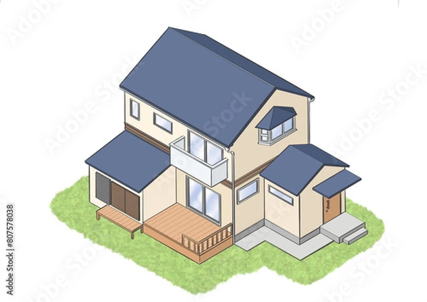 Obraz 日本の一般的な住宅