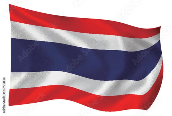 Fototapeta タイ　国　旗　世界　アイコン	