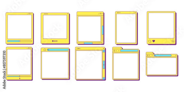 Fototapeta Retro Ui Frame