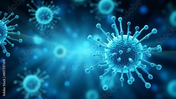 Fototapeta a close up of a virus