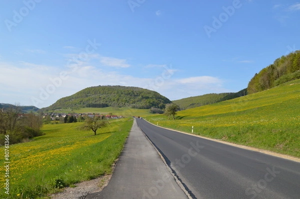 Obraz Frühling, Berge, Blumen