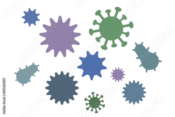 Obraz カビ　菌　ウイルスのイメージイラスト