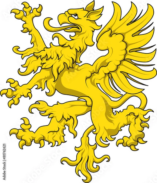 Obraz griffin - vector, isolated