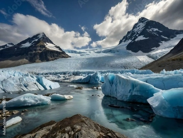 Obraz Glacier Generative AI