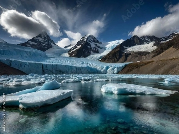 Obraz Glacier Generative AI
