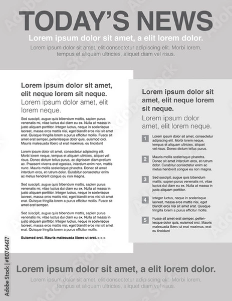 Obraz Page Layout Newletter