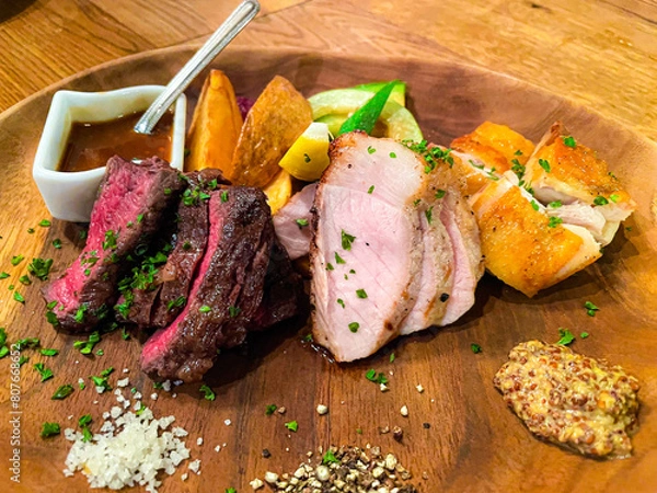 Obraz 肉の盛り合わせ