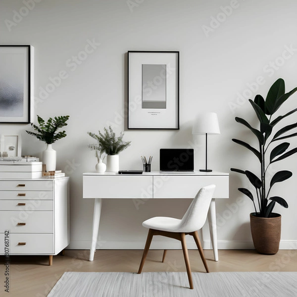 Obraz modern living room with furniture