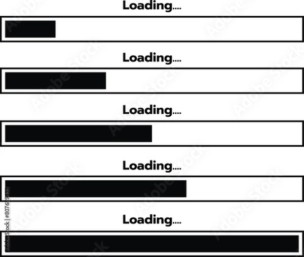 Obraz Ascending downloading icon