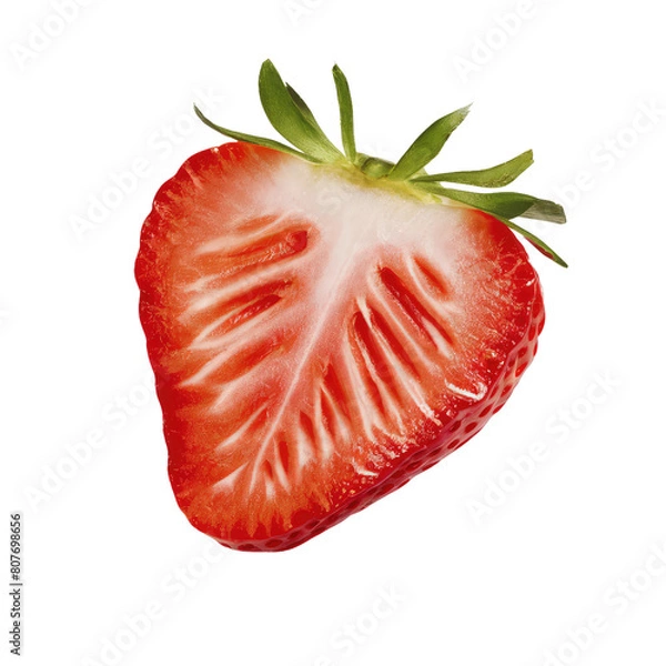 Fototapeta isolated fruit slice freshness, GENERATIVE AI