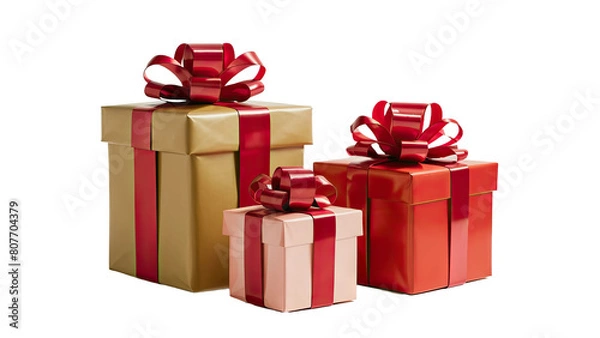 Obraz isolated gift box, GENERATIVE AI