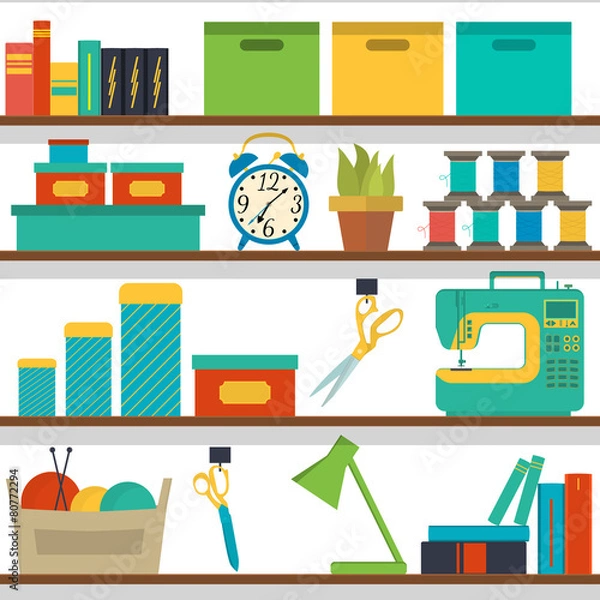 Fototapeta seamless pattern craft tools