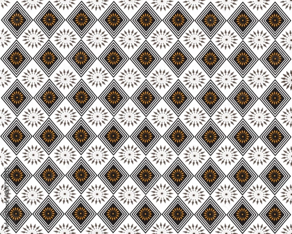 Fototapeta black and white seamless background pattern