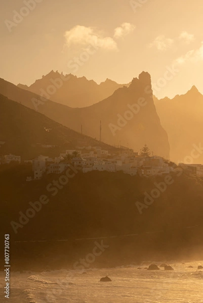 Obraz sunset in the mountains