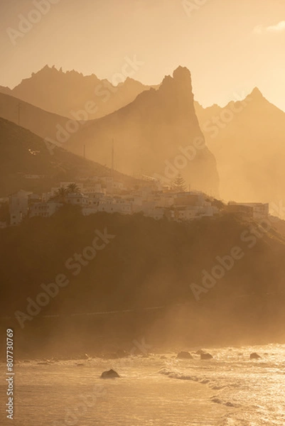 Obraz sunset in the mountains