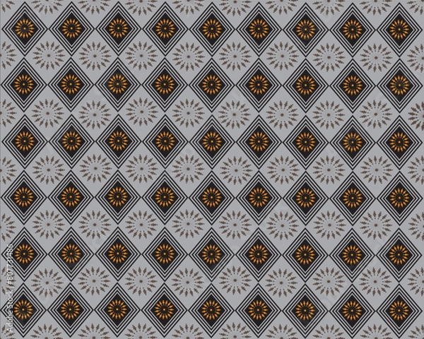 Fototapeta seamless pattern with elements fabric background