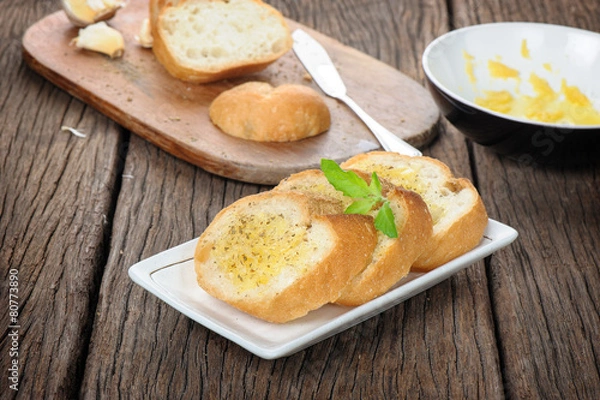 Fototapeta garlic bread