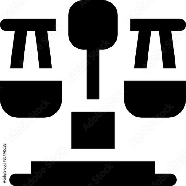Fototapeta balance icon. vector glyph icon for your website, mobile, presentation, and logo design.