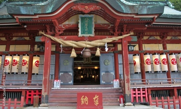 Obraz 大分県別府市　朝見神社で撮影