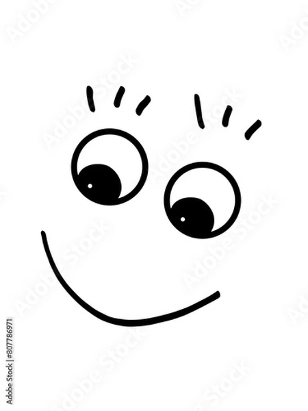 Obraz Simple illustration of smile