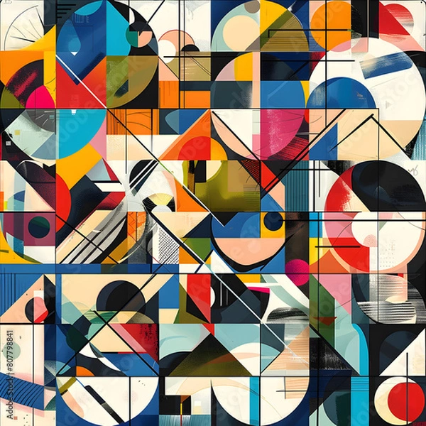 Obraz Abstract Artwork and Geometric Patterns