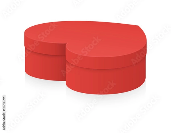 Fototapeta Heart Gift Box Vector