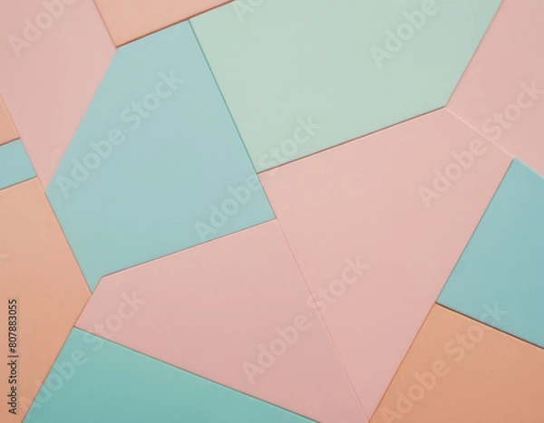 Fototapeta paper, blank, business, note, color, design, sticky, reminder, message, card, sign, office, yellow, notes, empty, colorful, orange, square, pink, memo, adhesive, list, backgrounds. Generative AI