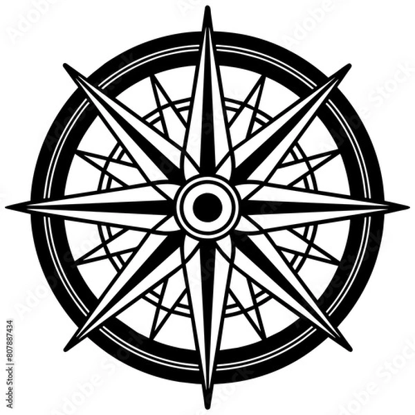 Obraz Guiding the Way: A Striking Compass