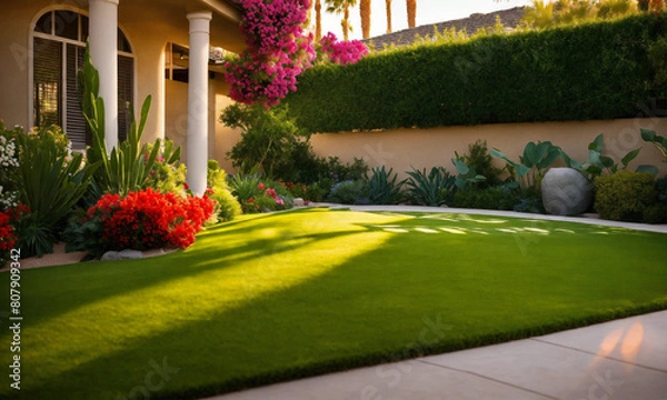 Obraz garden with flowers