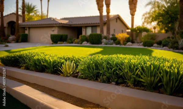 Obraz garden with flowers