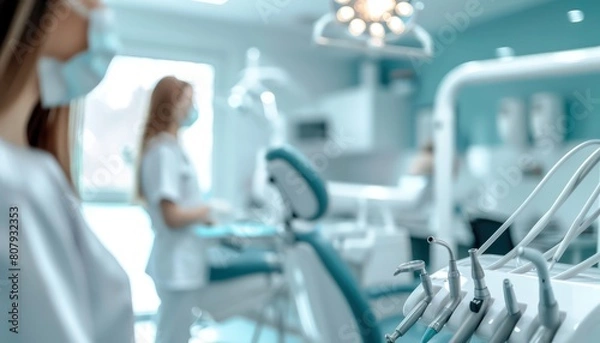 Obraz dental office blurred background 